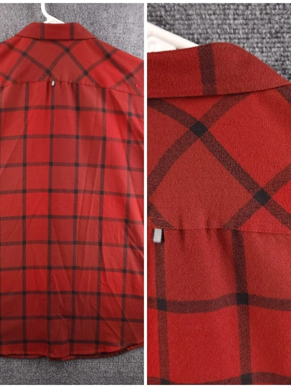 Oakley Outdoors Shirt Red Plaid Pockets Regular XL Long Sleeve Chest Logo Men